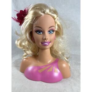 Mattel Barbie Styling Head Swivel Head Blonde Make Up Earrings Vintage 1998